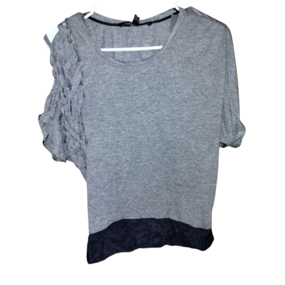 Boundary & Co short sleeve asymmetric top,size small NWT